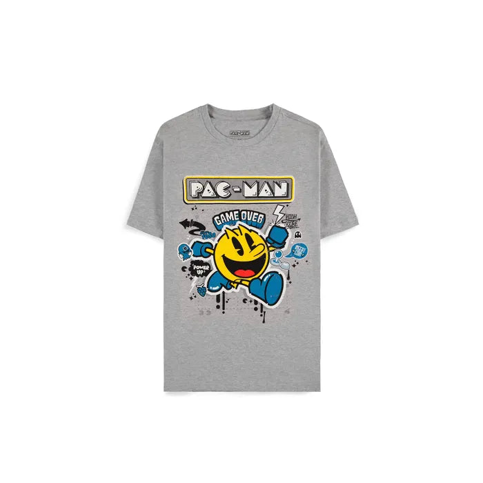 Pac-Man - Stencil Art - Kurzarm-T-Shirt - Unisex - Herren - Difuzed