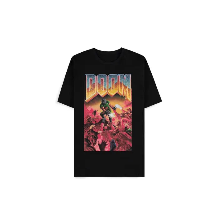 DOOM - Classic Boxart - Kurzarm-T-Shirt - Unisex - Herren - Difuzed